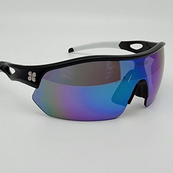 *SOLD* SunGod Pacebreakers Matte Black Frame Polarized Green Lens Sunglasses - Picture 6 of 14